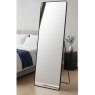 Black Metal Silver Mirror 60 x 165cm
