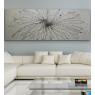 Stunning Abstract Starburst art on mirror 72x162cm
