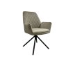 Pair of Lina Swivel Dining Chairs (Mink Fabric) Pair of Lina Swivel Dining Chairs (Mink Fabric)