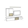 Andiamo Home - Media Wall Combination (AH01) Andiamo Home - Media Wall Combination (AH01)