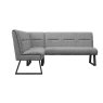 Cerutti Fabric Corner Bench Grey Cerutti Fabric Corner Bench Grey