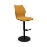 Como Swivel Gas-Lift Bar Stool (Mustard Fabric)