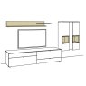 Andiamo Home - Media Wall Combination (AH11) Andiamo Home - Media Wall Combination (AH11)