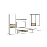 Andiamo Home - Media Wall Combination (AH22) Andiamo Home - Media Wall Combination (AH22)