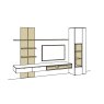 Andiamo Home - Media Wall Combination (AH30) Andiamo Home - Media Wall Combination (AH30)