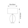 Elin Dimple Touch Table Lamp Elin Dimple Touch Table Lamp