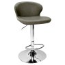 Rosano Gas-Lift Bar Stool (Olive Faux Leather & Chrome Base) by Bentley Designs Rosano Gas-Lift Bar Stool (Olive Faux Leather & Chrome Base) by Bentley Designs