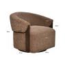 Lounge Chair Marina Brown Blockweave Swivel by Richmond Interiors Lounge Chair Marina Brown Blockweave Swivel by Richmond Interiors