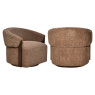 Lounge Chair Marina Brown Blockweave Swivel by Richmond Interiors Lounge Chair Marina Brown Blockweave Swivel by Richmond Interiors