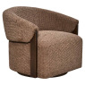 Lounge Chair Marina Brown Blockweave Swivel by Richmond Interiors Lounge Chair Marina Brown Blockweave Swivel by Richmond Interiors