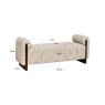 Bench Winslov Natural Softweave by Richmond Interiors Bench Winslov Natural Softweave by Richmond Interiors