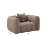 Lounge Chair Hogan Mocca Chunky by Richmond Interiors Lounge Chair Hogan Mocca Chunky by Richmond Interiors