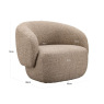 Lounge Chair Milano Sand Tweed by Richmond Interiors Lounge Chair Milano Sand Tweed by Richmond Interiors