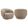Lounge Chair Milano Sand Tweed by Richmond Interiors Lounge Chair Milano Sand Tweed by Richmond Interiors