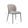 Dining Chair Stacker Earth Tweed (Set of 2) by Richmond Interiors Dining Chair Stacker Earth Tweed (Set of 2) by Richmond Interiors
