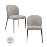 Set of 2 Stacker Dining Chaird - Earth Tweed FR - by Richmond Interiors Set of 2 Stacker Dining Chaird - Earth Tweed FR - by Richmond Interiors