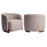 Lounge Chair Hannah Mocca Chunky by Richmond Interiors Lounge Chair Hannah Mocca Chunky by Richmond Interiors