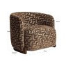 Lounge Chair Hannah Brown Labyrinth by Richmond Interiors Lounge Chair Hannah Brown Labyrinth by Richmond Interiors