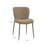 Dining Chair Odarby Brown Tweed (Set of 2) by Richmond Interiors Dining Chair Odarby Brown Tweed (Set of 2) by Richmond Interiors