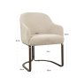 Dining Chair Hadley Natural Boldweave by Richmond Interiors Dining Chair Hadley Natural Boldweave by Richmond Interiors