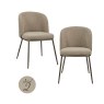 Dining Chair Elvi Mocca Chunky (Set of 2) by Richmond Interiors Dining Chair Elvi Mocca Chunky (Set of 2) by Richmond Interiors