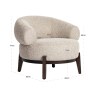 Lounge Chair Montana Natural Chunky by Richmond Interiors Lounge Chair Montana Natural Chunky by Richmond Interiors