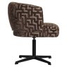 Dining Chair Dinan Brown Labyrinth - Swivel by Richmond Interiors Dining Chair Dinan Brown Labyrinth - Swivel by Richmond Interiors