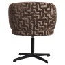 Dining Chair Dinan Brown Labyrinth - Swivel by Richmond Interiors Dining Chair Dinan Brown Labyrinth - Swivel by Richmond Interiors