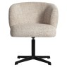 Dining Chair Dinan Cream Tweed - Swivel by Richmond Interiors Dining Chair Dinan Cream Tweed - Swivel by Richmond Interiors
