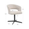 Dining Chair Blanca Natural Fancy by Richmond Interiors Dining Chair Blanca Natural Fancy by Richmond Interiors