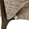 Dining Chair Kenzi Mocca Linear by Richmond Interiors Dining Chair Kenzi Mocca Linear by Richmond Interiors