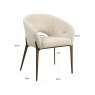 Dining Chair Kenzi Natural Linear by Richmond Interiors Dining Chair Kenzi Natural Linear by Richmond Interiors