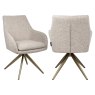 Dining Chair Lisonne Cayenne Brown Swivel by Richmond Interiors Dining Chair Lisonne Cayenne Brown Swivel by Richmond Interiors