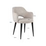 Dining Chair Giovanna Natural Fancy by Richmond Interiors Dining Chair Giovanna Natural Fancy by Richmond Interiors
