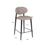 Counter Stool Dantes Natural Geo by Richmond Interiors Counter Stool Dantes Natural Geo by Richmond Interiors