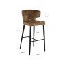 Bar Stool Taylor Brandy Fusion by Richmond Interiors Bar Stool Taylor Brandy Fusion by Richmond Interiors
