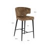 Counter Stool Taylor Brandy Fusion by Richmond Interiors Counter Stool Taylor Brandy Fusion by Richmond Interiors
