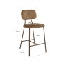 Counter Stool Xenia Brandy Fusion (Set of 2) by Richmond Interiors Counter Stool Xenia Brandy Fusion (Set of 2) by Richmond Interiors