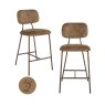 Counter Stool Xenia Brandy Fusion (Set of 2) by Richmond Interiors Counter Stool Xenia Brandy Fusion (Set of 2) by Richmond Interiors