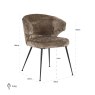 Dining Chair Xandra Niagara Stone by Richmond Interiors Dining Chair Xandra Niagara Stone by Richmond Interiors