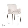 Dining Chair Amber Cream Fusion by Richmond Interiors Dining Chair Amber Cream Fusion by Richmond Interiors