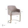 Dining Chair Hadley Khaki Velvet by Richmond Interiors Dining Chair Hadley Khaki Velvet by Richmond Interiors