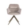Dining Chair Aline Khaki Velvet Swivel by Richmond Interiors Dining Chair Aline Khaki Velvet Swivel by Richmond Interiors