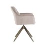 Dining Chair Aline Khaki Velvet Swivel by Richmond Interiors Dining Chair Aline Khaki Velvet Swivel by Richmond Interiors