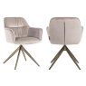 Dining Chair Aline Khaki Velvet Swivel by Richmond Interiors Dining Chair Aline Khaki Velvet Swivel by Richmond Interiors
