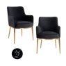 Dining Chair Breeze Quartz Anthracite (Set of 2) by Richmond Interiors Dining Chair Breeze Quartz Anthracite (Set of 2) by Richmond Interiors