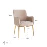 Dining Chair Breeze Khaki Velvet (Set of 2) by Richmond Interiors Dining Chair Breeze Khaki Velvet (Set of 2) by Richmond Interiors