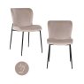Dining Chair Darby Khaki Velvet (Set of 2) by Richmond Interiors Dining Chair Darby Khaki Velvet (Set of 2) by Richmond Interiors