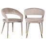 Dining Chair Gia Khaki Velvet by Richmond Interiors Dining Chair Gia Khaki Velvet by Richmond Interiors