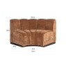 Dining Bench Hillpark Custom Round Corner by Richmond Interiors